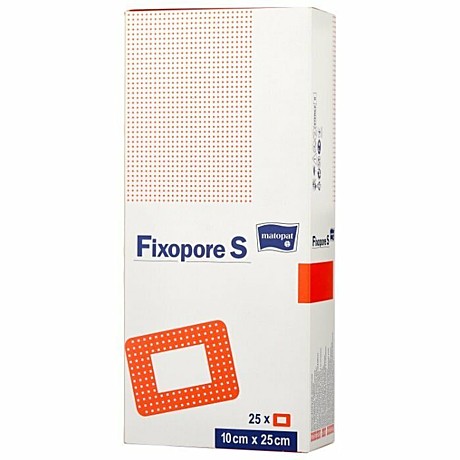 Повязка стерильная Fixopore S с впитывающей прокладкой 10см x 25см, 25шт
